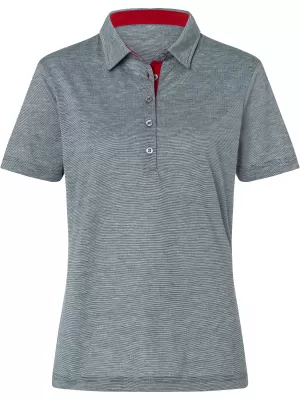 Dámské triko funkční s límečkem JAMES NICHOLSON JN753 NAVY/WHITE