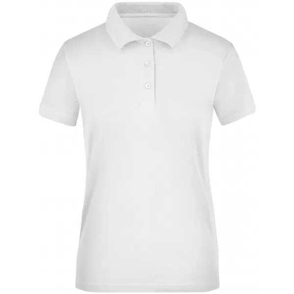  Dámské triko s límečkem funkční cooldry JAMES NICHOLSON JN197 WHITE 