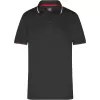Pánské triko s límečkem fashion JAMES NICHOLSON JN966 BLACK/WHITE/RED