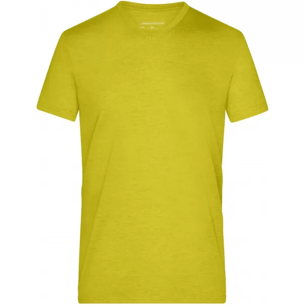  Pánské triko JAMES NICHOLSON JN974 YELLOW MELANGE 