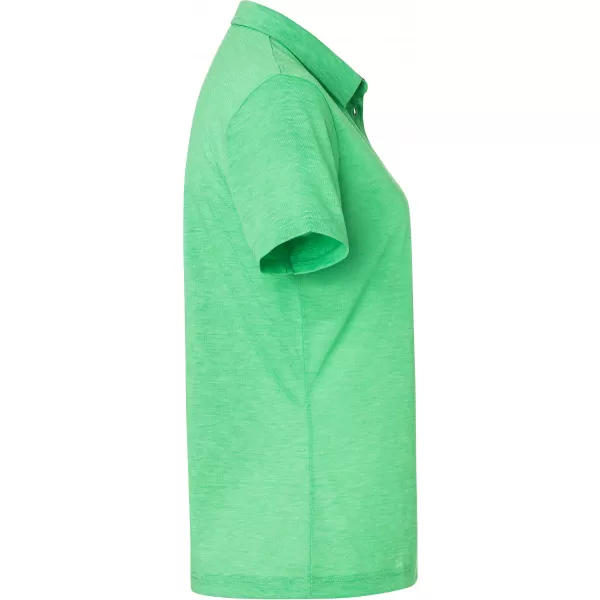  Dámské triko funkční s límečkem JAMES NICHOLSON JN753 FERN GREEN/WHITE 