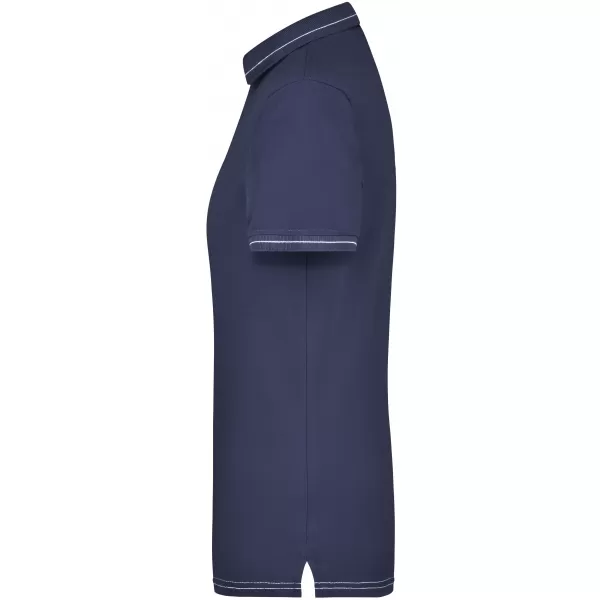  Dámské triko s límečkem premium JAMES NICHOLSON JN568 NAVY/WHITE 