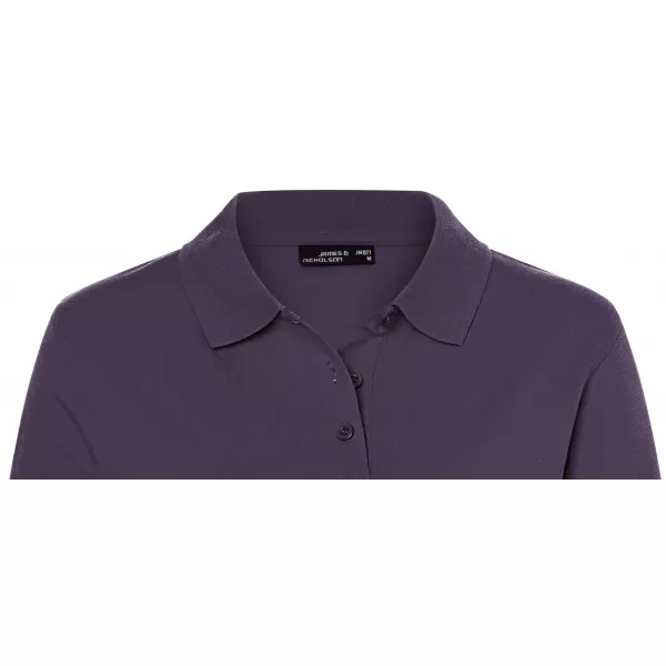  Dámské triko s límečkem premium JAMES NICHOLSON JN071 AUBERGINE 