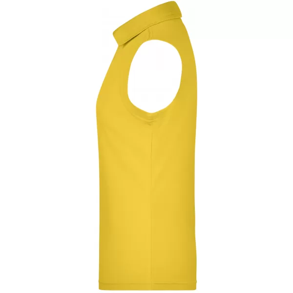  Dámské triko s límečkem bez rukávů funkční premium JAMES NICHOLSON JN575 SUN YELLOW 