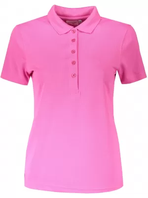 Dámské triko s límečkem funkční classic JAMES NICHOLSON JN719 PINK