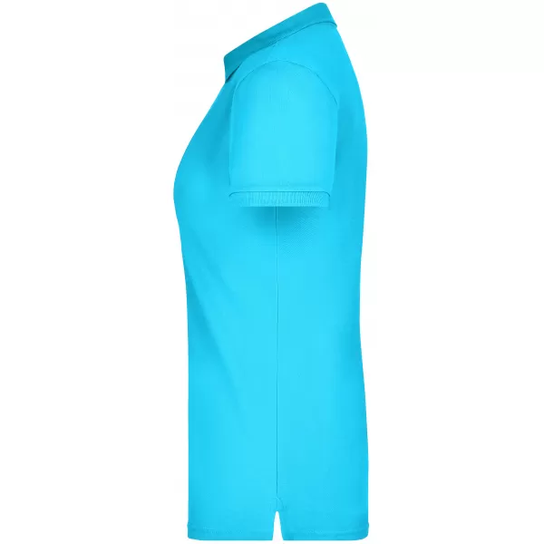  Dámské triko s límečkem elastic JAMES NICHOLSON JN709 TURQUOISE 