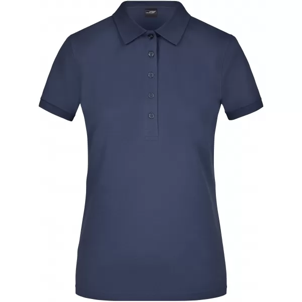  Dámské triko s límečkem elastic JAMES NICHOLSON JN709 NAVY 