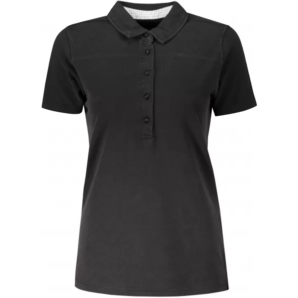  Dámské triko s límečkem fashion JAMES NICHOLSON JN711 BLACK/WHITE TITAN 