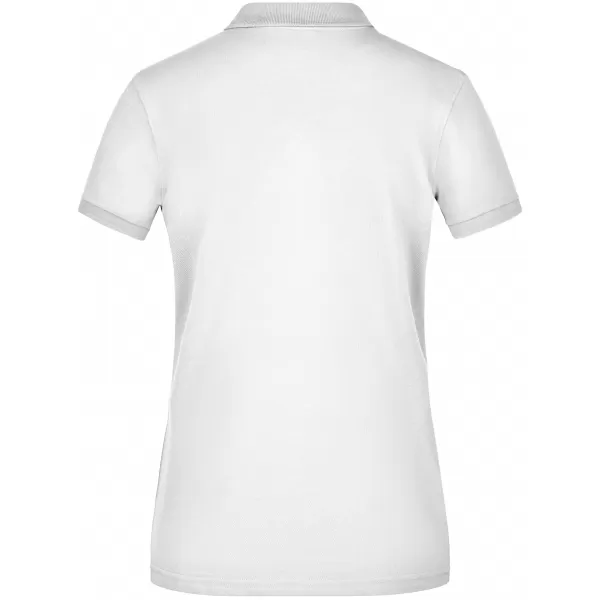  Dámské triko s límečkem elastic JAMES NICHOLSON JN709 WHITE 