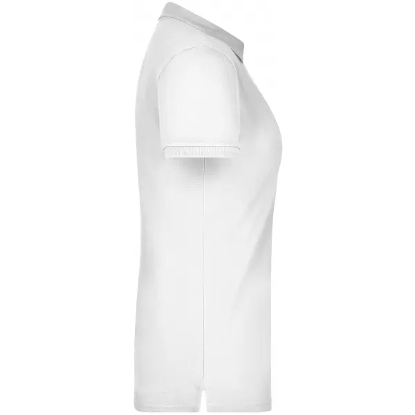  Dámské triko s límečkem elastic JAMES NICHOLSON JN709 WHITE 