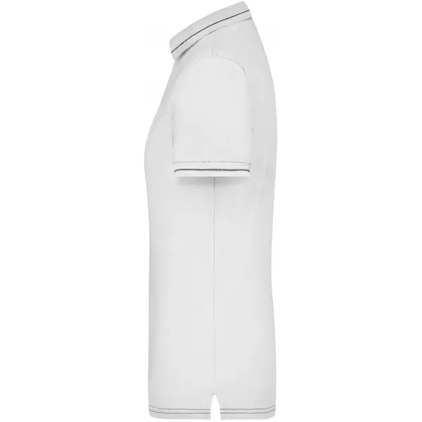  Dámské triko s límečkem premium JAMES NICHOLSON JN568 WHITE/BLACK 