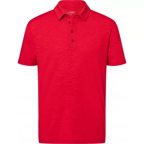  Pánské triko s límečkem žíhané JAMES NICHOLSON JN752 RED 