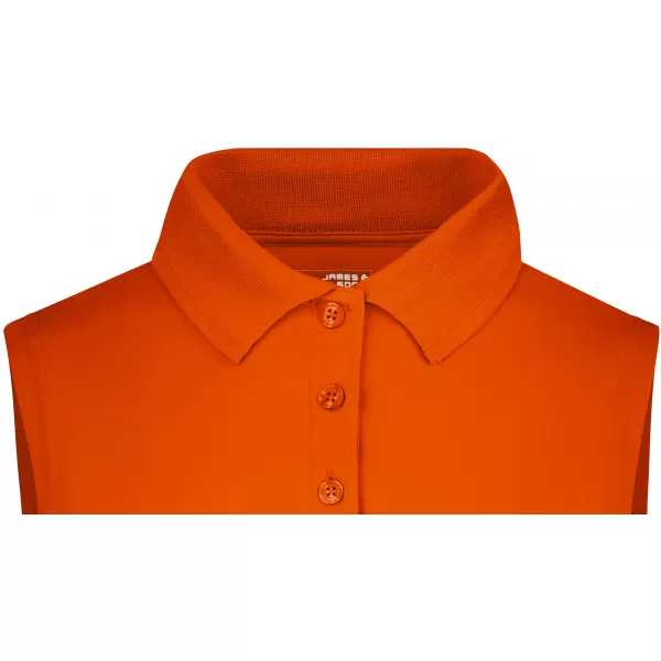  Dámské triko s límečkem bez rukávů funkční premium funkční JAMES NICHOLSON JN575 DARK ORANGE 