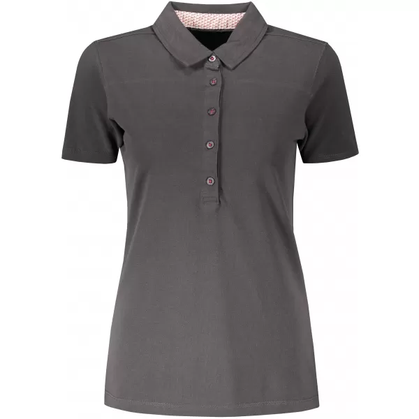  Dámské triko s límečkem fashion JAMES NICHOLSON JN711 GRAPHITE/WHITE RED 