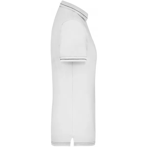  Dámské triko s límečkem premium JAMES NICHOLSON JN568 WHITE/BLACK 