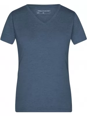 Dámské triko JAMES NICHOLSON JN973 BLUE MELANGE
