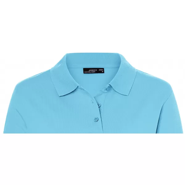  Dámské triko s límečkem premium JAMES NICHOLSON JN071 SKY BLUE 