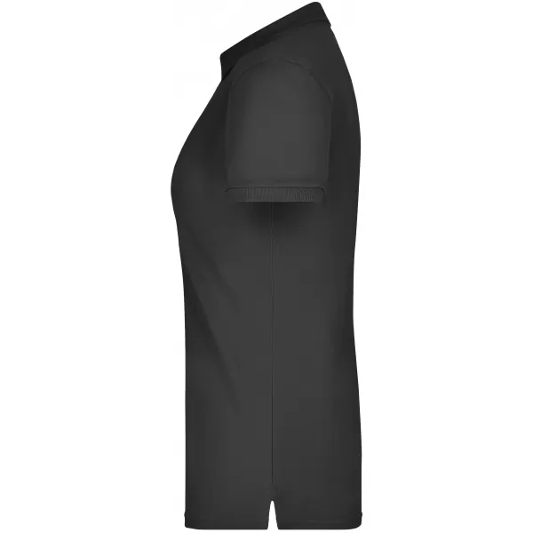  Dámské triko s límečkem elastic JAMES NICHOLSON JN709 BLACK 