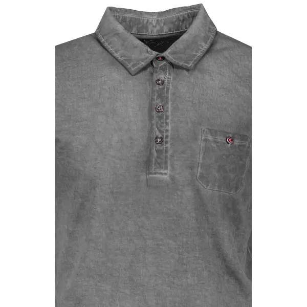  Pánské triko s límečkem fashion JAMES NICHOLSON JN988 GRAPHITE 