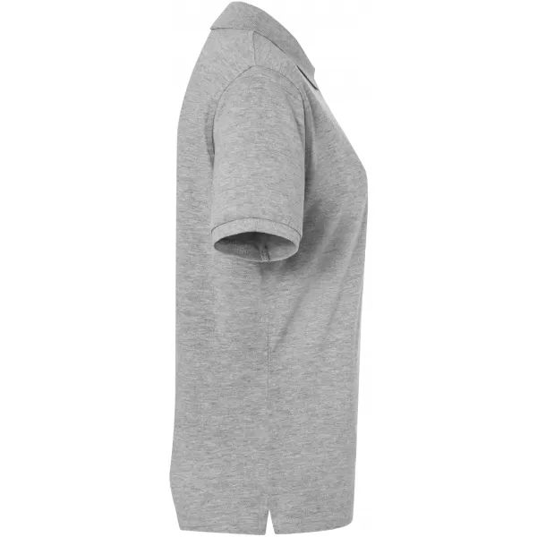  Dámské triko s límečkem premium JAMES NICHOLSON JN071 GREY HEATHER 