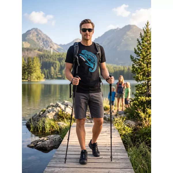  Pánské triko ALTISPORT CARRYOVER ALM017129 ČERNOMODRÁ 