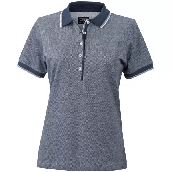  Dámské triko s límečkem trendy JAMES NICHOLSON JN703 NAVY/WHITE 
