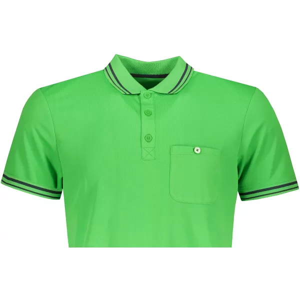  Pánské triko s límečkem funkční komfort JAMES NICHOLSON JN702 GREEN/CARBON 