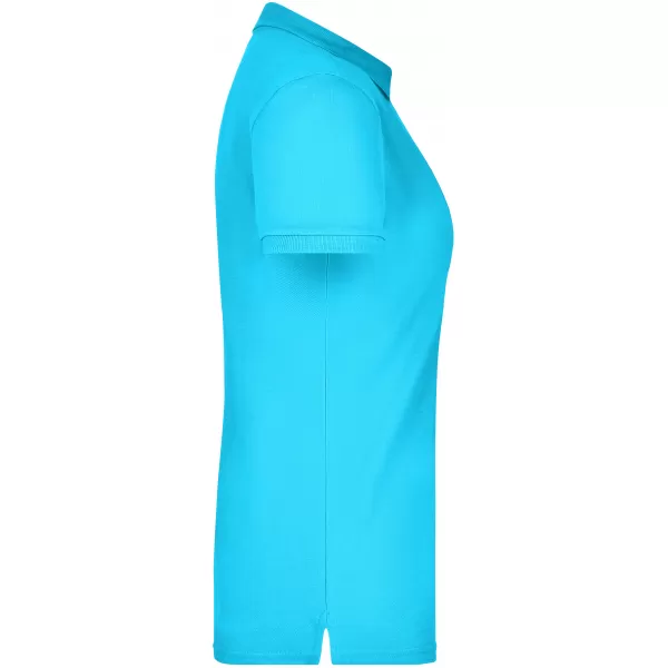  Dámské triko s límečkem elastic JAMES NICHOLSON JN709 TURQUOISE 