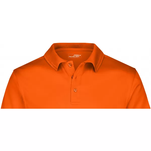 Pánské triko s límečkem funkční premium JAMES NICHOLSON JN576 DARK ORANGE 