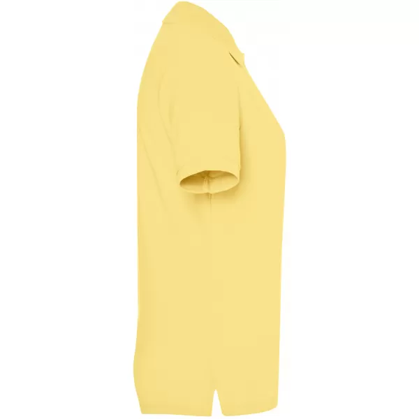  Dámské triko s límečkem premium JAMES NICHOLSON JN071 LIGHT YELLOW 