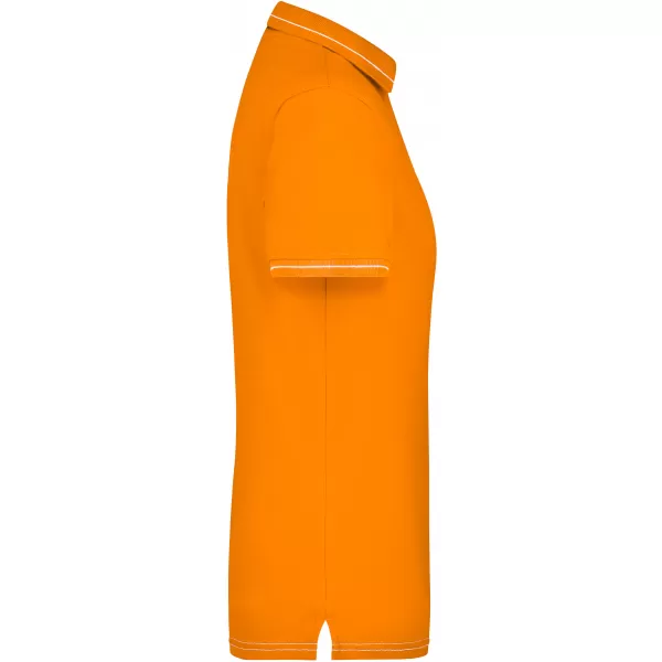  Dámské triko s límečkem premium JAMES NICHOLSON JN568 ORANGE/WHITE 