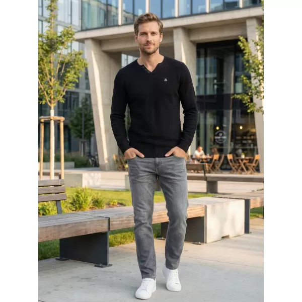  Pánský svetr ALTISPORT SWEK MPLU108 ČERNÁ 