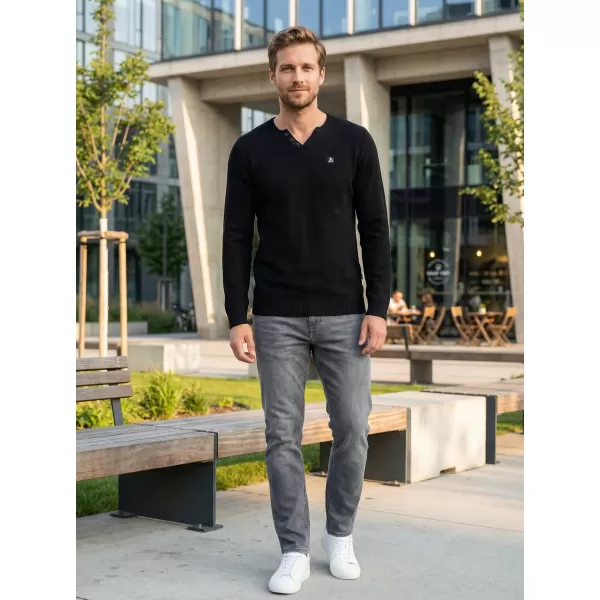  Pánský svetr ALTISPORT SWEK MPLU108 ČERNÁ 