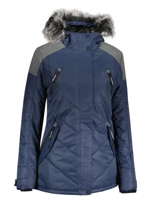 Dámská zimní bunda ALPINE PRO ICYBA 7 LJCU456 TMAVĚ MODRÁ