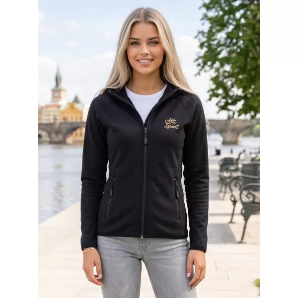  Dámská premium mikina ALTISPORT ALW056418 ČERNÁ 