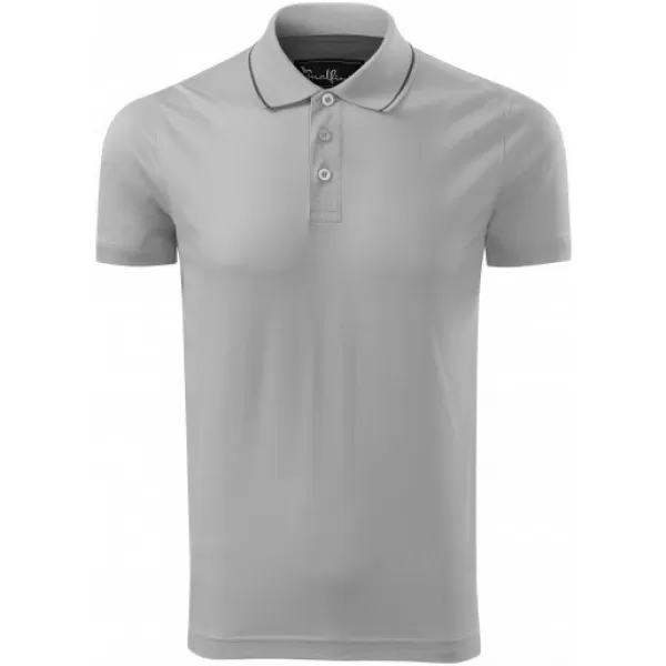  Pánské triko s límečkem MALFINI PREMIUM GRAND 259 SILVER GRAY 