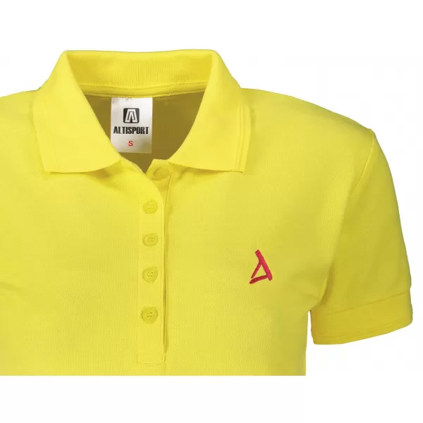  Dámské premium triko s límečkem ALTISPORT ALW002210 CITRÓNOVÁ 