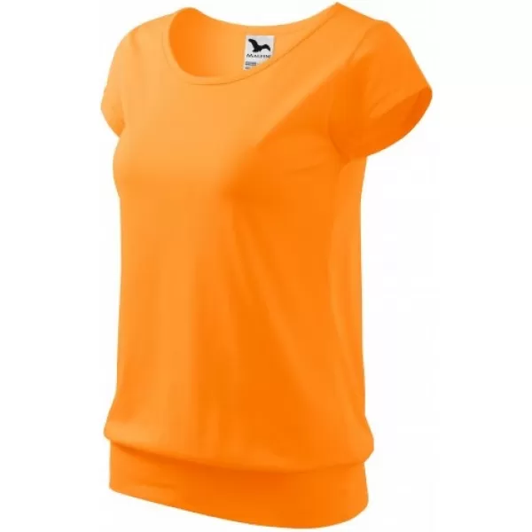  Dámské triko MALFINI CITY 120 TANGERINE ORANGE 