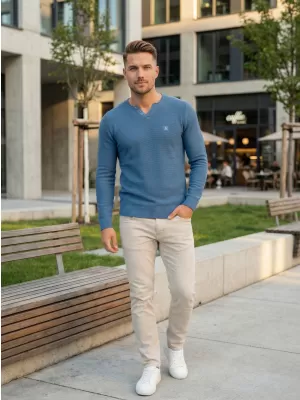 Pánský svetr ALTISPORT SWEK MPLU108 MODRÁ