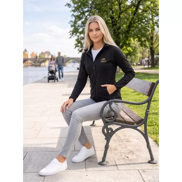  Dámská premium mikina ALTISPORT ALW056418 ČERNÁ 