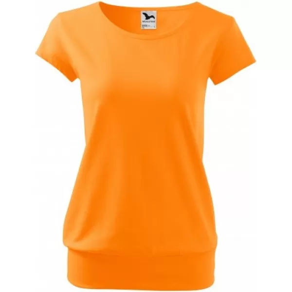  Dámské triko MALFINI CITY 120 TANGERINE ORANGE 