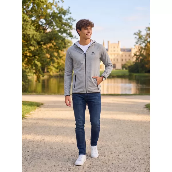  Pánská premium mikina ALTISPORT ALM006417 TMAVĚ ŠEDÝ MELÍR 