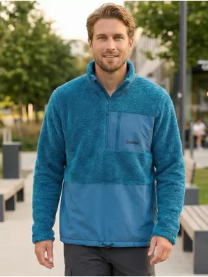 Pánská fleece mikina ALTISPORT HONOB MSWU307 MODRÁ