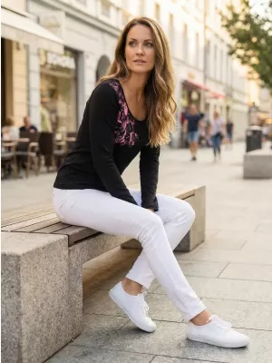 Dámské triko ALTISPORT KOLIA LTSU837 ČERNÁ