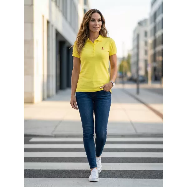  Dámské premium triko s límečkem ALTISPORT ALW002210 CITRÓNOVÁ 