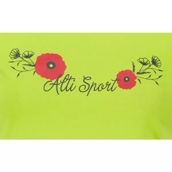  Dámské triko ALTISPORT ALW116122 LIMETKOVÁ 