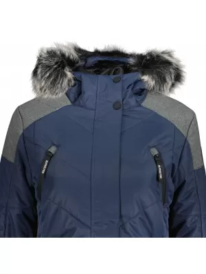 Dámská zimní bunda ALPINE PRO ICYBA 7 LJCU456 TMAVĚ MODRÁ