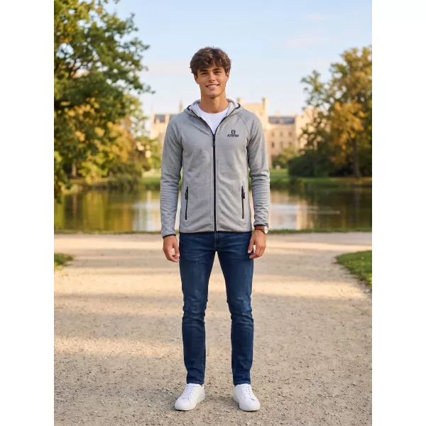  Pánská premium mikina ALTISPORT ALM006417 TMAVĚ ŠEDÝ MELÍR 