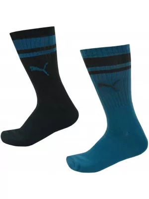 Ponožky PUMA CREW HERITAGE STRIPE 2P 907944-05 ČERNÁ