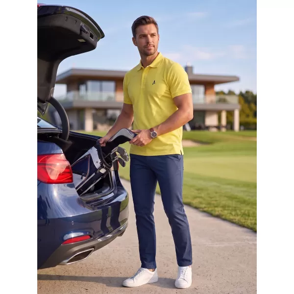  Pánské premium triko s límečkem ALTISPORT ALM002203 CITRÓNOVÁ 
